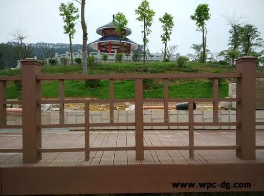 福山公墓木塑欄桿工程